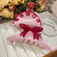 Women's Pink Bow Acetate Hair Claw Clip