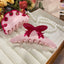 Women's Pink Bow Acetate Hair Claw Clip