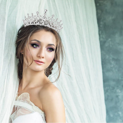 Women's Elegant Rhinestone Bridal Headpiece and Performance Tiara