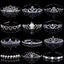 Women's Elegant Bridal Rhinestone & Pearl Crown Headband