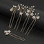 Women's Elegant Bridal Rhinestone Flower Hairpin Accessory