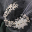 Women's Bridal Flower Pearl Hair Comb Accessory