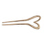 Women's Geometric Alloy Plated Hairpin - Modern Elegant Metal Headdress