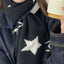 Women's Elegant Star Knit Reversible Scarf - Cozy Winter Accessory