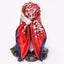 Women's Elegant Streetwear Orange Printed Silk-Like Scarf Kerchief 90cm