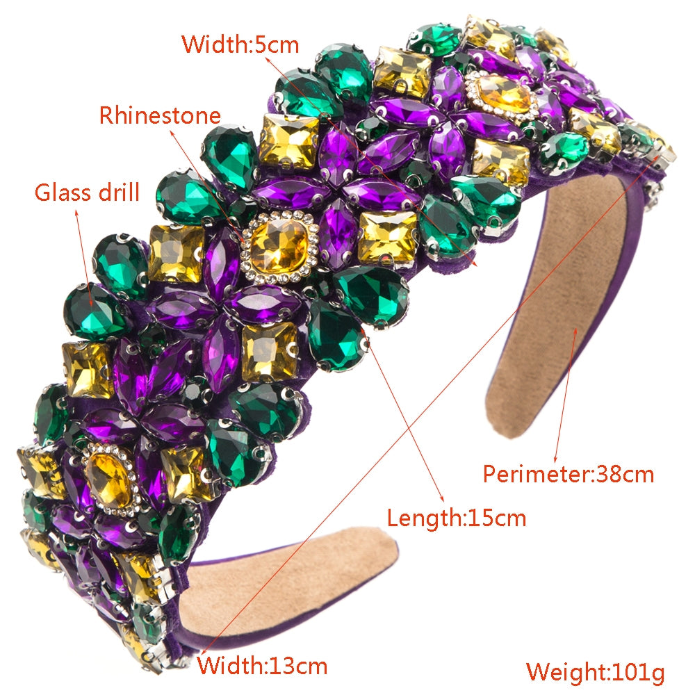 Women's Baroque Style Rhinestone Embellished Hairband