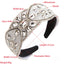 Women's Elegant Baroque Rhinestone Glass Bead Hairband