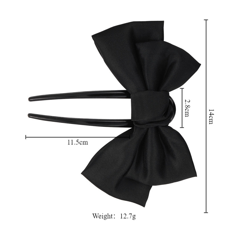 Women's Elegant Luxurious Bow Knot Acrylic Fabric Hairpin for Cheongsam and Hanfu