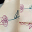 Women's Elegant Rose Print Silk Scarf and Houndstooth Floral Hair Ribbon