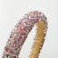 Women's Rhinestone Embellished Color Block Acrylic Hair Band