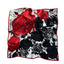 Women's Elegant Floral Silk Scarf - 100% Mulberry Silk Square Scarf 70cm