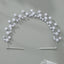 Women's Elegant Geometric Pearl Beaded Hairband for Weddings and Everyday Wear