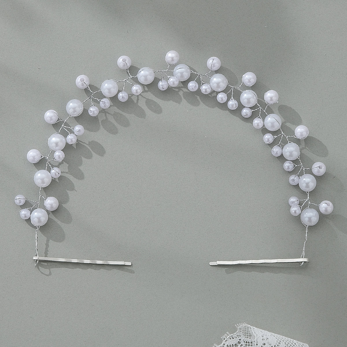 Women's Elegant Geometric Pearl Beaded Hairband for Weddings and Everyday Wear