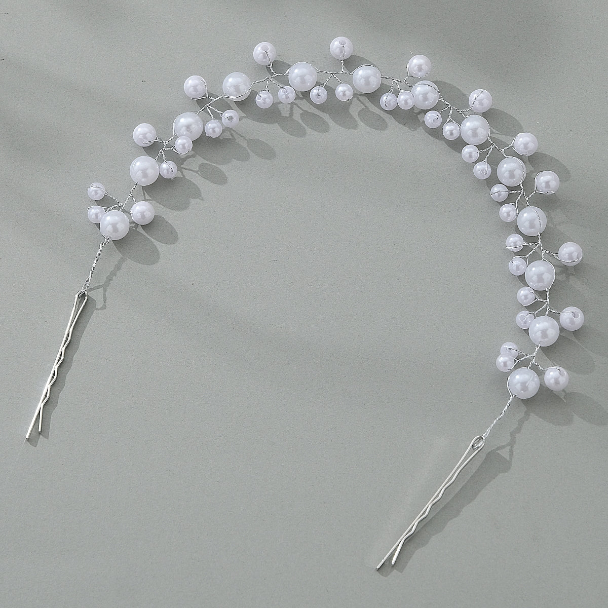 Women's Elegant Geometric Pearl Beaded Hairband for Weddings and Everyday Wear