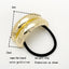 Women's Solid Color Elastic Hair Tie Set - U-Shaped Irregular Striped Ponytail Holders
