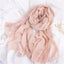 Women's Elegant Lace Trim Cotton Linen Scarf Shawl