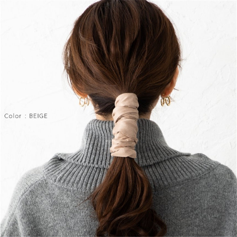 Women's Retro Wide Hair Tie Headband - Solid Color Elegant Style