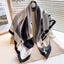 Women's Elegant Striped Polyester Print Scarf 90×90cm Fashion Silk-like Shawl