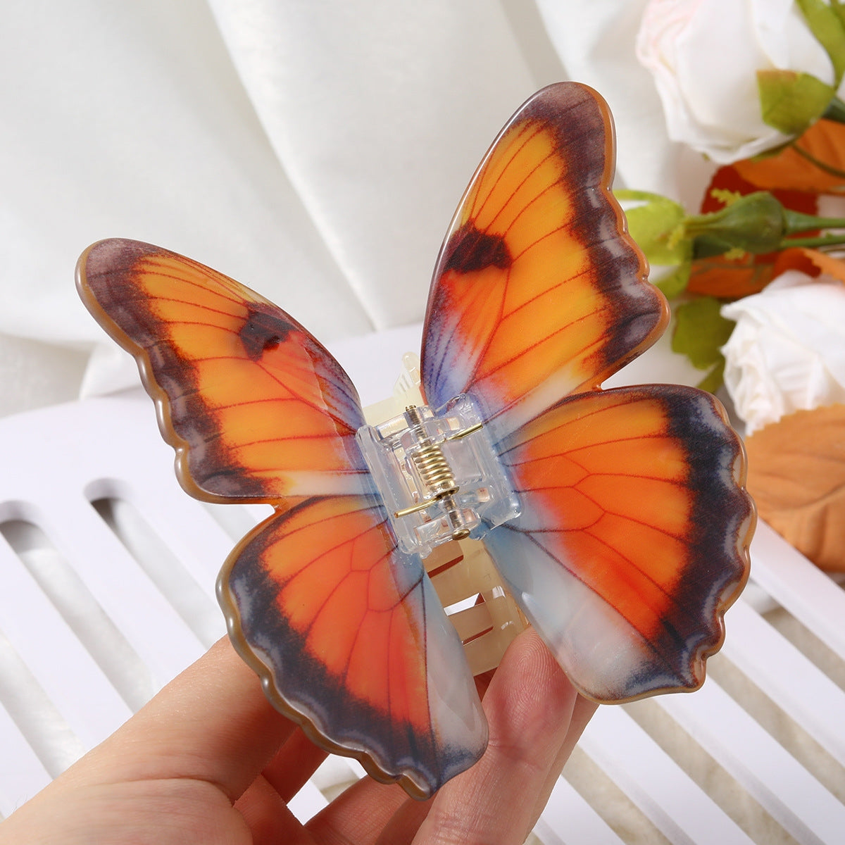 Women's Elegant Butterfly Acetate Hair Claw Clip