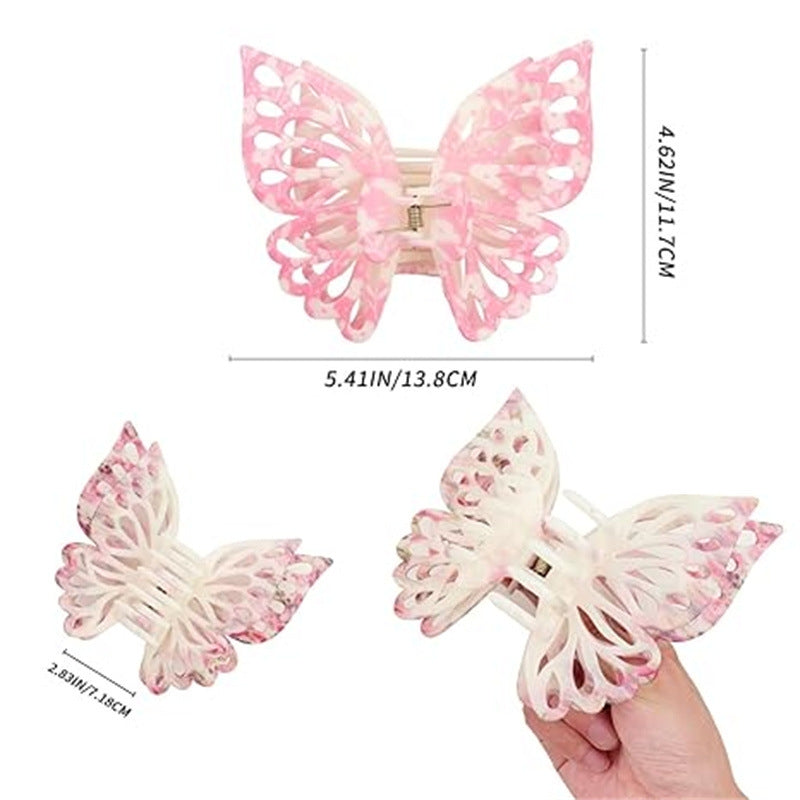 Women's Elegant Butterfly Hair Claw Clip - Large Fashion Hair Accessory