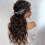 Elegant Rhinestone Pearl Bridal Hair Comb and Tiara Headband