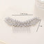 Women's Baroque Leaf Rhinestone Hair Comb for Bridal and Photography