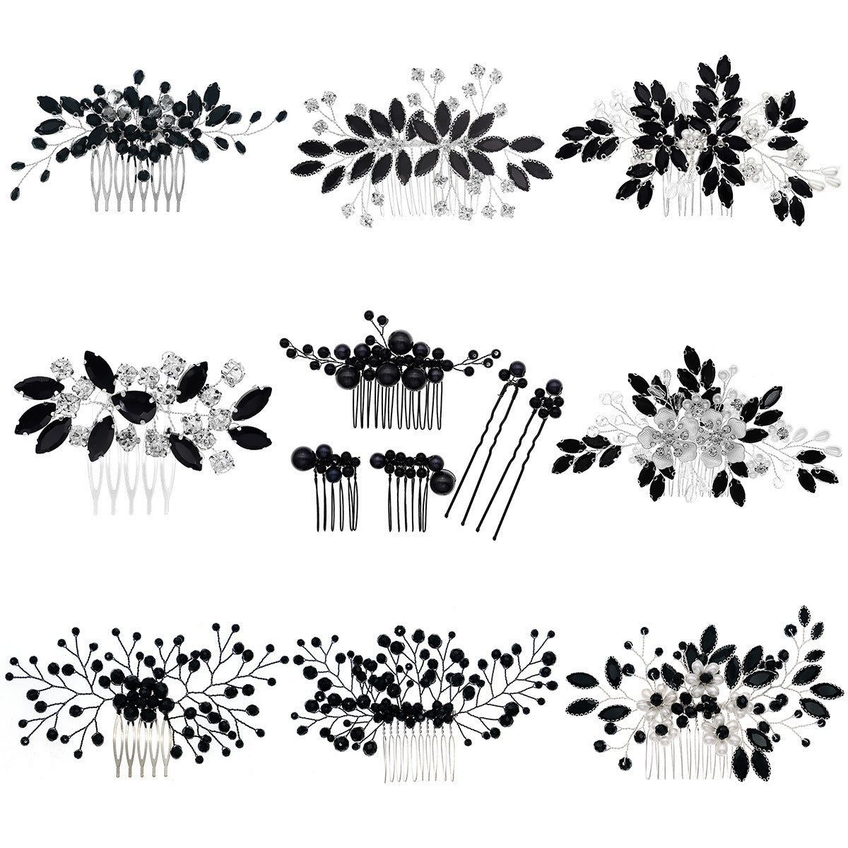 Women's Vintage Flower Alloy Hair Comb - Handmade Bridal & Versatile Hair Accessory