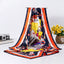 Women's Ethnic Style Vintage Print Square Scarf - Lightweight Summer Sun Protection