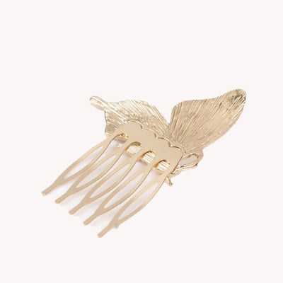 Women's Ethnic Style Butterfly Alloy Hair Comb - Fresh Metal Forest Series