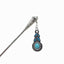 Women's Ethnic Turquoise Rhinestone Hairpin with Metal Inlay