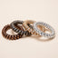 Women's Fashion Geometric Metallic Hair Tie Bracelet