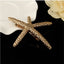 Women's Fashion Starfish Alloy Hair Clip