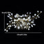 Women's Elegant Pearl and Crystal Hair Comb Bridal Accessory