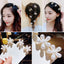 Women's Floral Pearl Hair Claw Clip for Girls and Kids