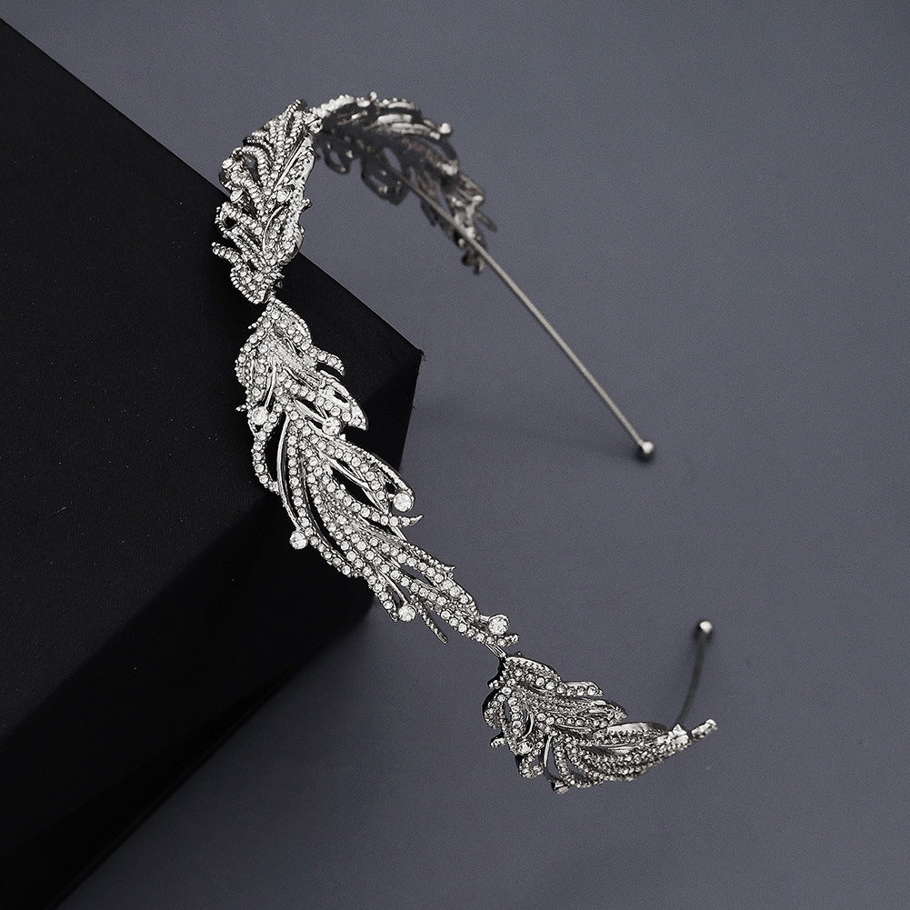 Women's Geometric Alloy Rhinestone Headband Bridal Hair Accessory