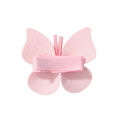 Women's Cute Butterfly PU Leather Hair Clip - Glossy Versatile Hairpin and Baby Headwear