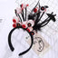 Women's Halloween Lace Hair Band with Bloodshot Eyeball Decoration