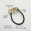 Women's Elegant Alloy Bow Knot Elastic Hair Tie Band