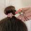 Women's Sweet Flower Resin & Sunflower Elastic Hair Tie Set