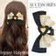 Women's Heart Shape Bow Knot Hair Claw Clip - Retro Versatile Hair Accessory