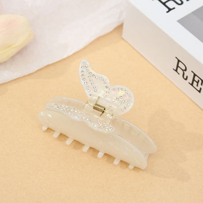 Women's Fashion Acetate Letter Hair Claw - French Luxury Shark Clip Hair Accessory