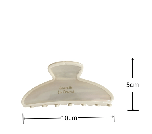 Women's Korean Style Acetate Hair Claw Clip - Versatile Semicircle Design for 2024