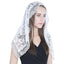 Women's Bridal Ethnic Style Lace Flower Birdcage Veil Shawl