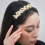 Women's Baroque Butterfly Metal Inlay Pearl Hairband