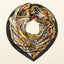 Women's Vintage Floral Satin Silk Scarf 90cm