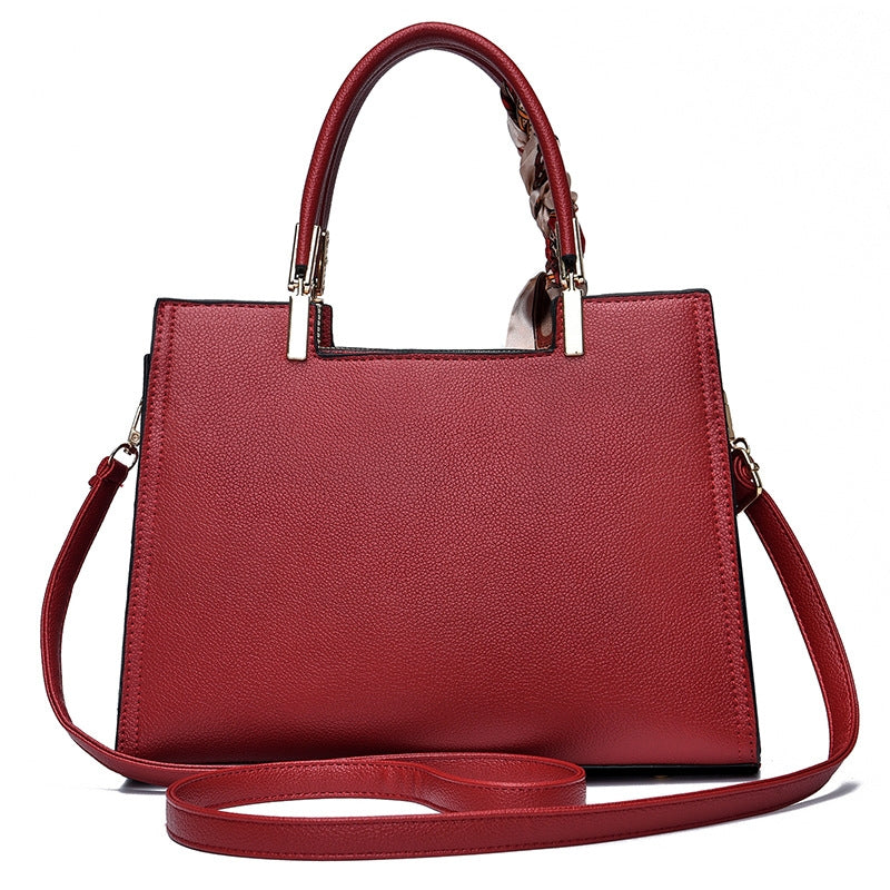 Women's Elegant PU Leather Tote & Crossbody Bag for Weddings and Everyday Use