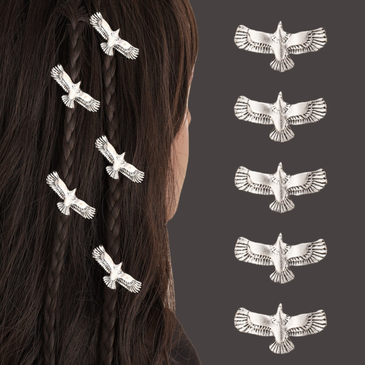 Women's Modern Eagle Alloy Hair Accessories Set