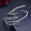 Women's Handmade Leaf Rhinestone Hair Band Bridal Headpiece