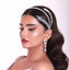 Women's Handmade Leaf Rhinestone Hair Band Bridal Headpiece