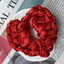 Women's Heart Shape Satin Fabric Hair Tie - European & American Style